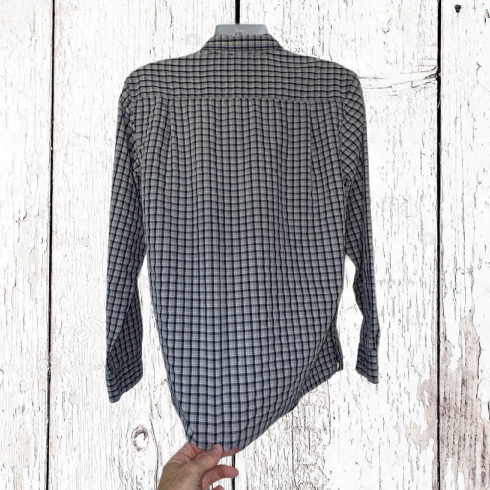 The North Face Men’s Plaid Long Sleeve Shirt XL Hidden Zip Pocket, Performance - Picture 5 of 11